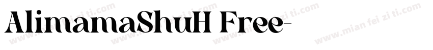AlimamaShuH Free字体转换
